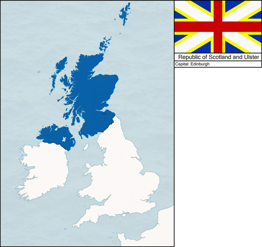 Alternative Scotland Map Alternate History Countries: Scotland-Ulster by thecornerstore on ...