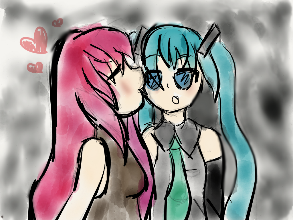 365 Days of Drawing Day 1: Hatsune MIku and Luka