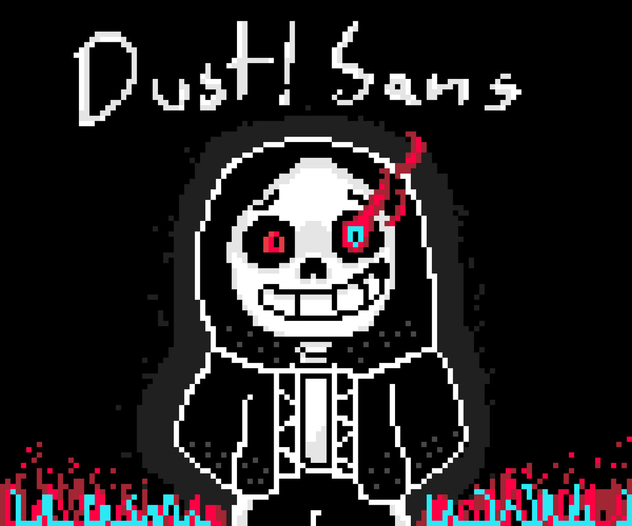 Ashes to ashes dust to dust dustdust sans my take pixel art