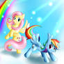 Fluttershy and Rainbow Dash