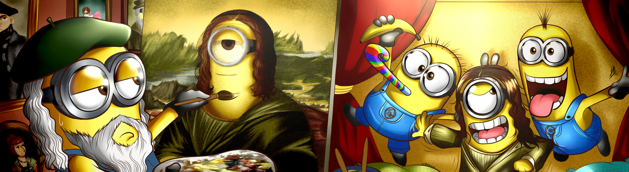 Painting The Mona Minion