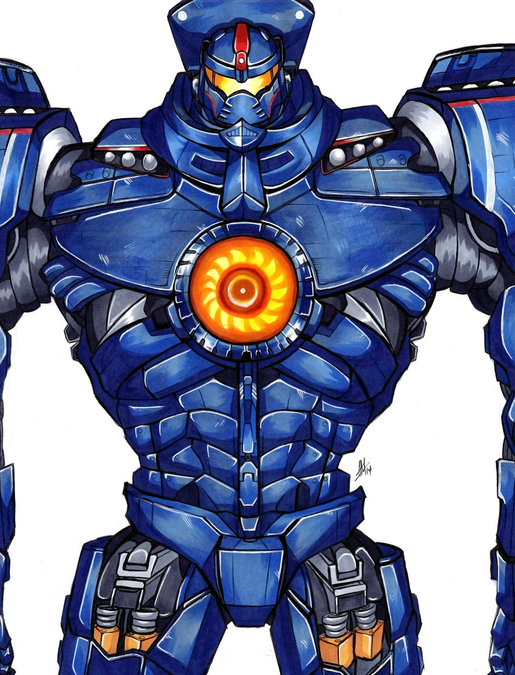 Gipsy danger by ikuyoan on deviantart. 