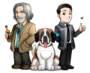 Hank, Sumo, and Connor: Detroit Become Human