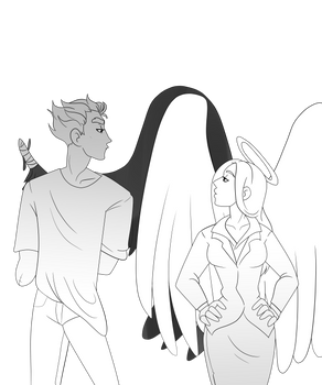 Demons and Angels Doodle