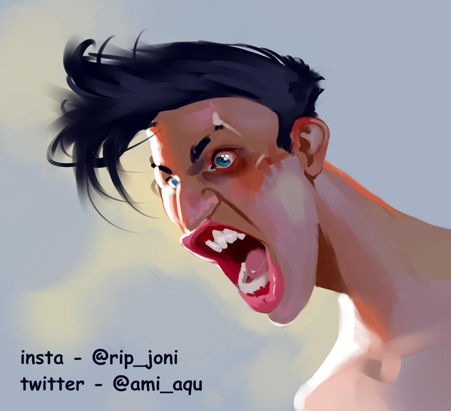 Get Out Rage Face Stylized Portrait, Anger face, Guy yells, Rage by WhiteRaven017 on ...