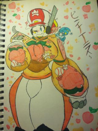 Peach Hoodie Ace (ft chibi GB)