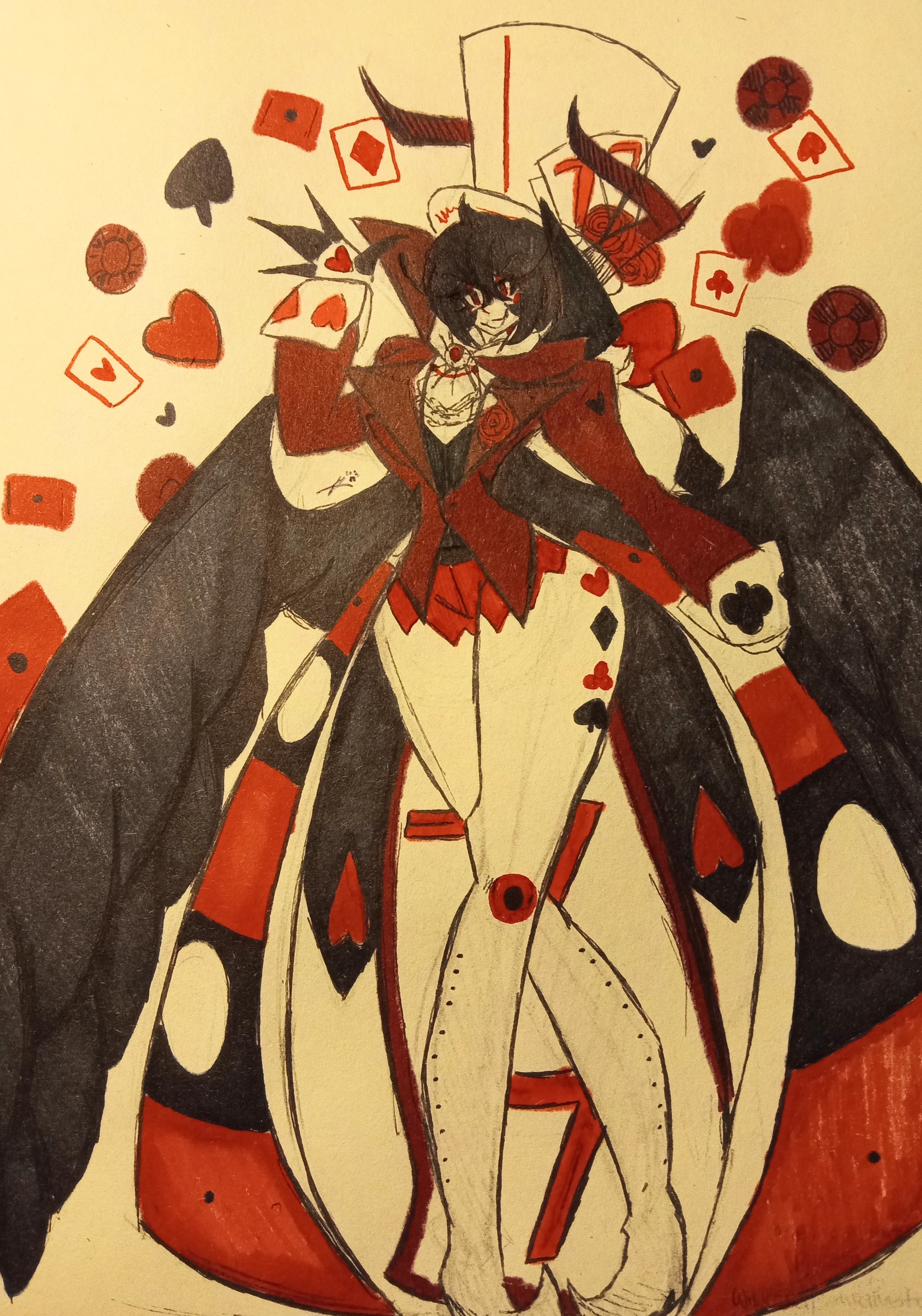 (P5 OC) Casino Phantom the charming Gamemaster