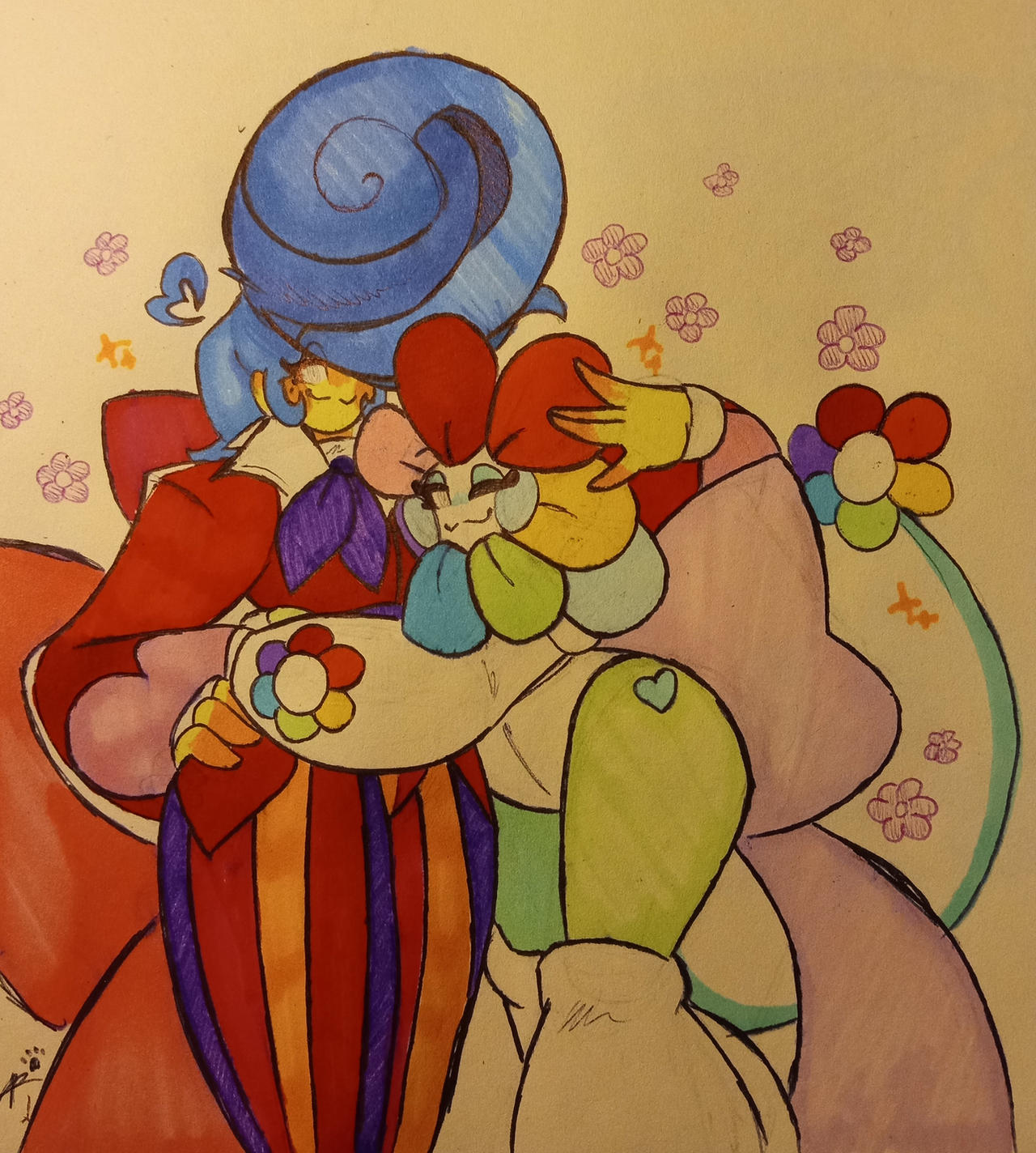 (WH x DW) Bloomy and Wally: Pose!