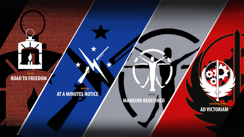 Fallout 4 Faction Wallpaper Third Version By Toinc On Deviantart Fallout 4 Faction Wallpaper Third Version By Toinc On Deviantart