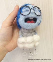 Needle felted Sadness