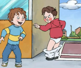 Henry Roth Pulls Horrid Henry pulls of Ralph's pants by LahikaAnwar on DeviantArt