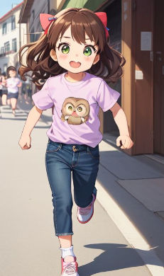 Stacey running around the road by LahikaAnwar on DeviantArt