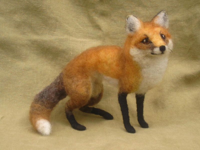 Needle Felted Red Fox