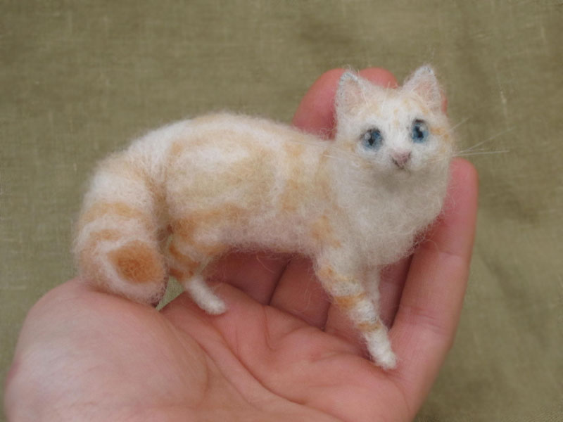 Little Felted Cat