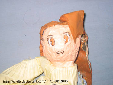 The head of a puppet