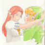 Malon and Link kiss 3
