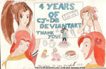 Mai Malon Aerith Marin and 4 years by CJ-DB