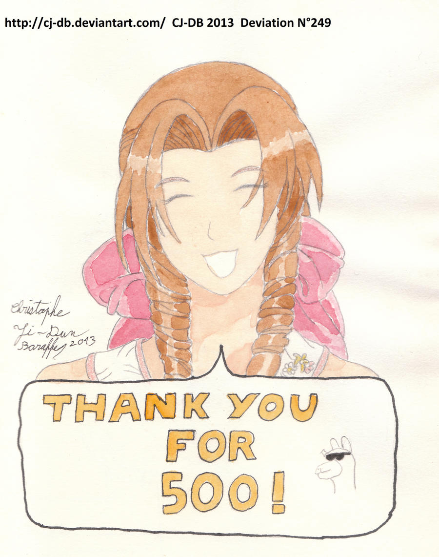 Aerith very happy