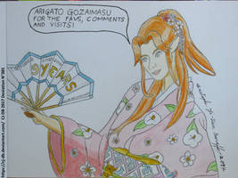 9 Years with Malon in kimono