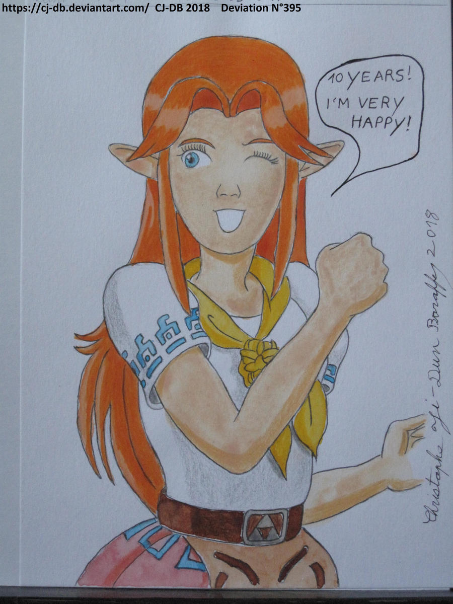 10 years Malon is very happy