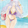 Camilla at the beach