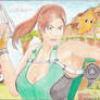 Lara Croft and the retro star