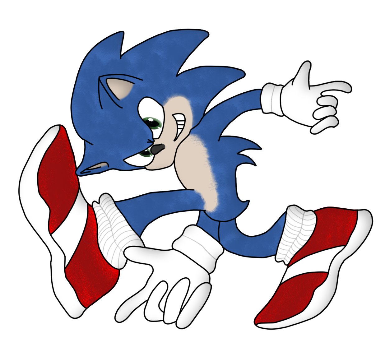 Movie Sonic in Adventure Style, Sonic Adventure Pose