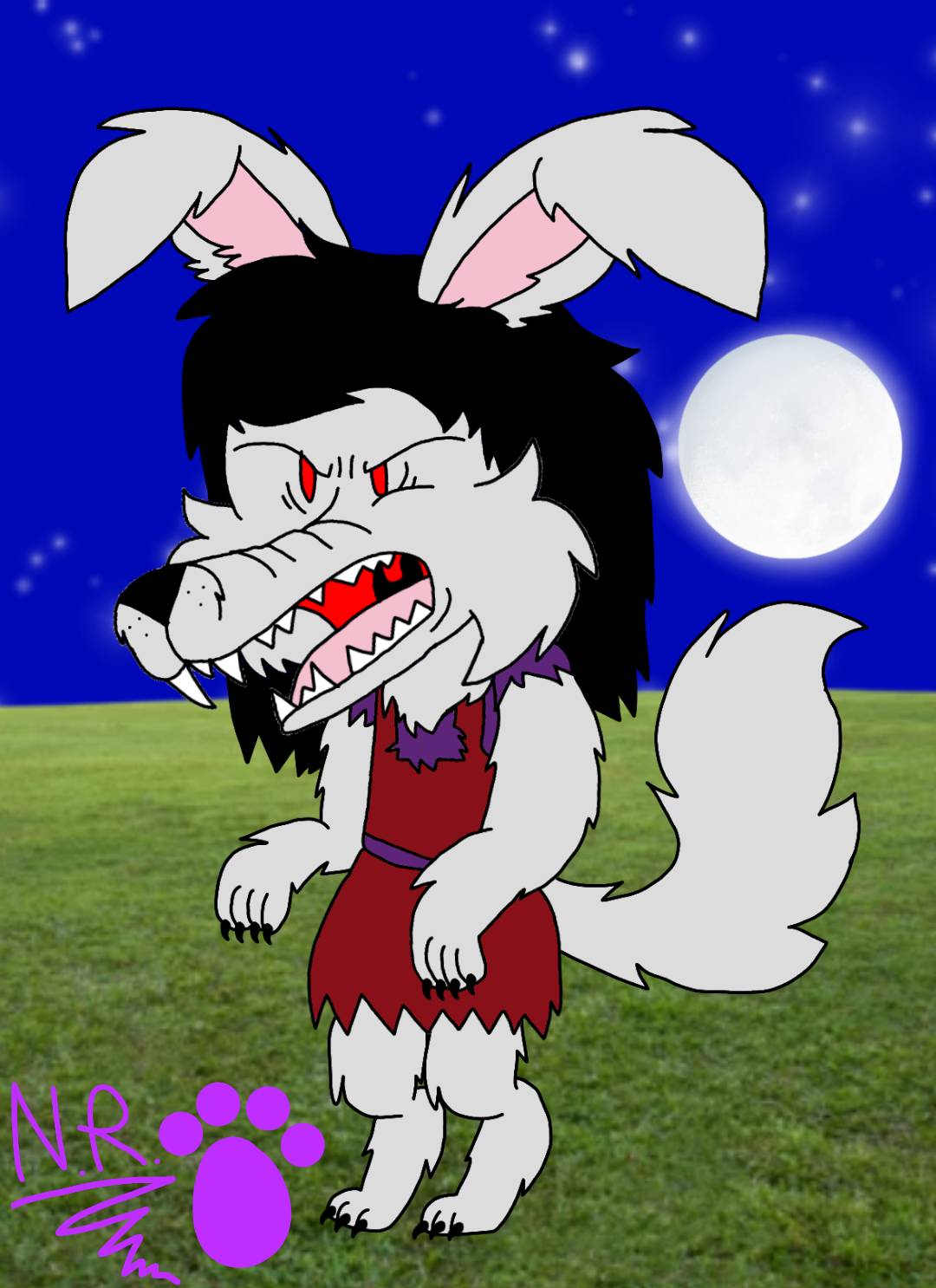 Werewolf Rabbit Elinor (Elinor Wonders Why) by DaOnePopTartWolfy on ...