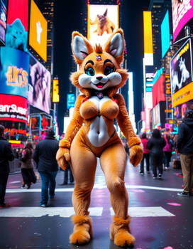 Furry in Time's Square, NYC