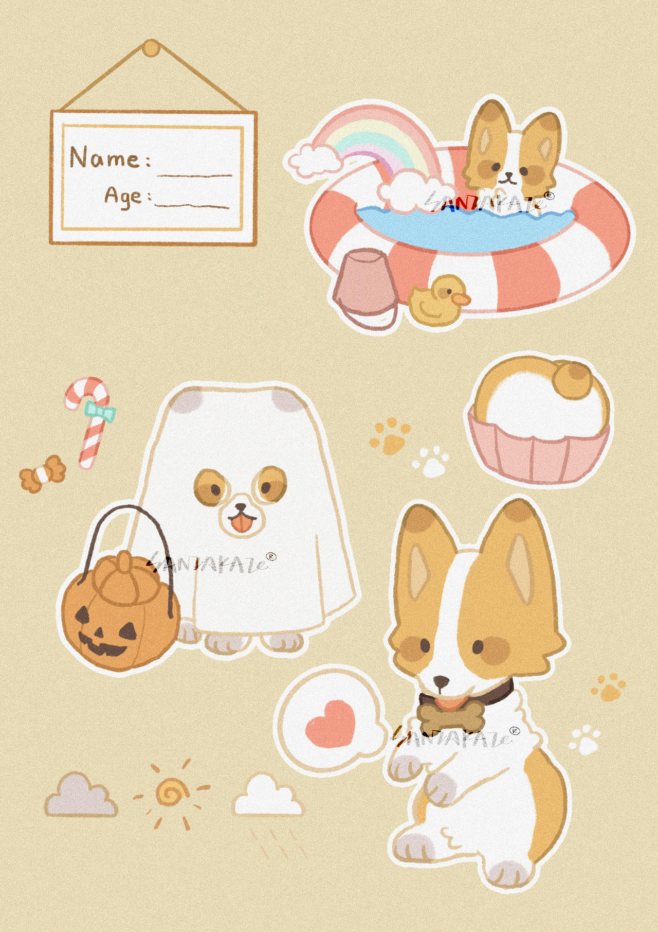 Sticker Commissions Sticker Pack Commission by Sazankaze on DeviantArt