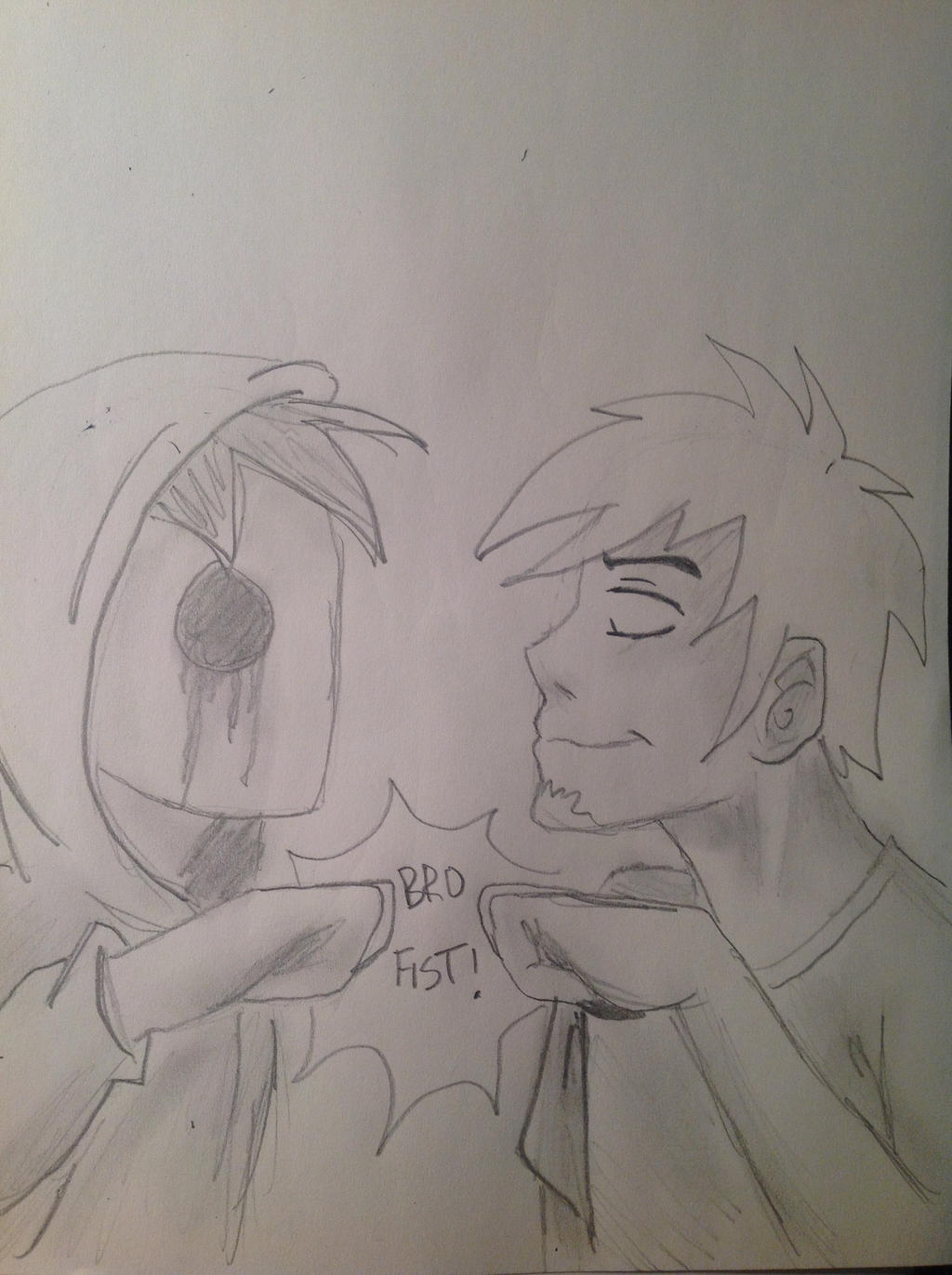 Brofist with herobrine and eyeless jack