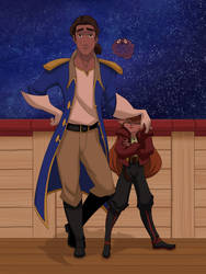 Captain James Pleiades Hawkins and Amelia Junior