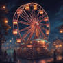 Ferris wheel at night