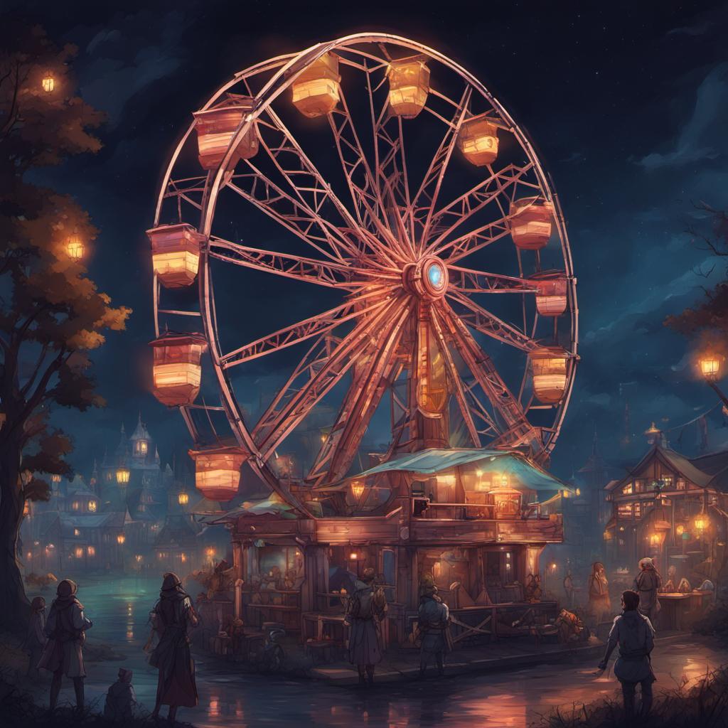 Ferris wheel at night