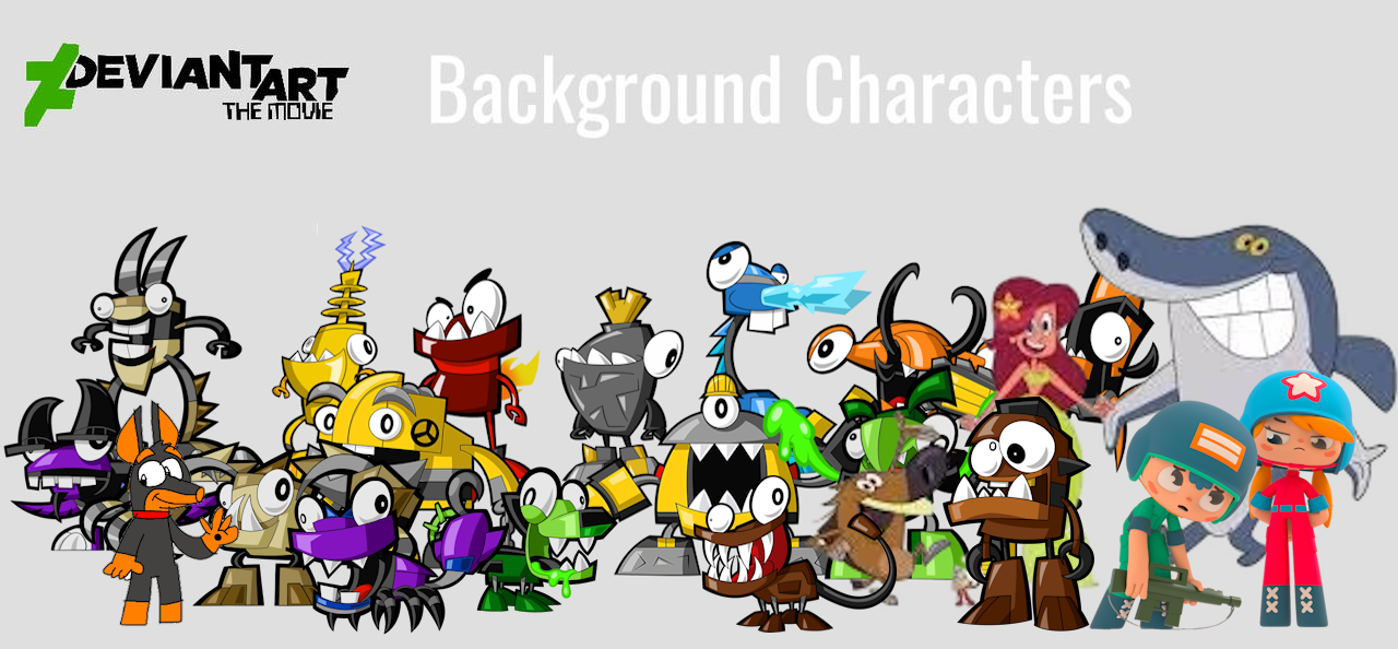 Animation Background Deviantart Deviantart The Movie Background Characters by Attariopahlevi7590 on ...