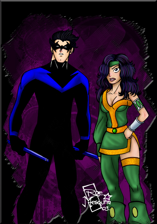 C- Nightwing and Cheshire