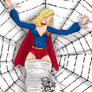 Supergirl in SpiderWeb