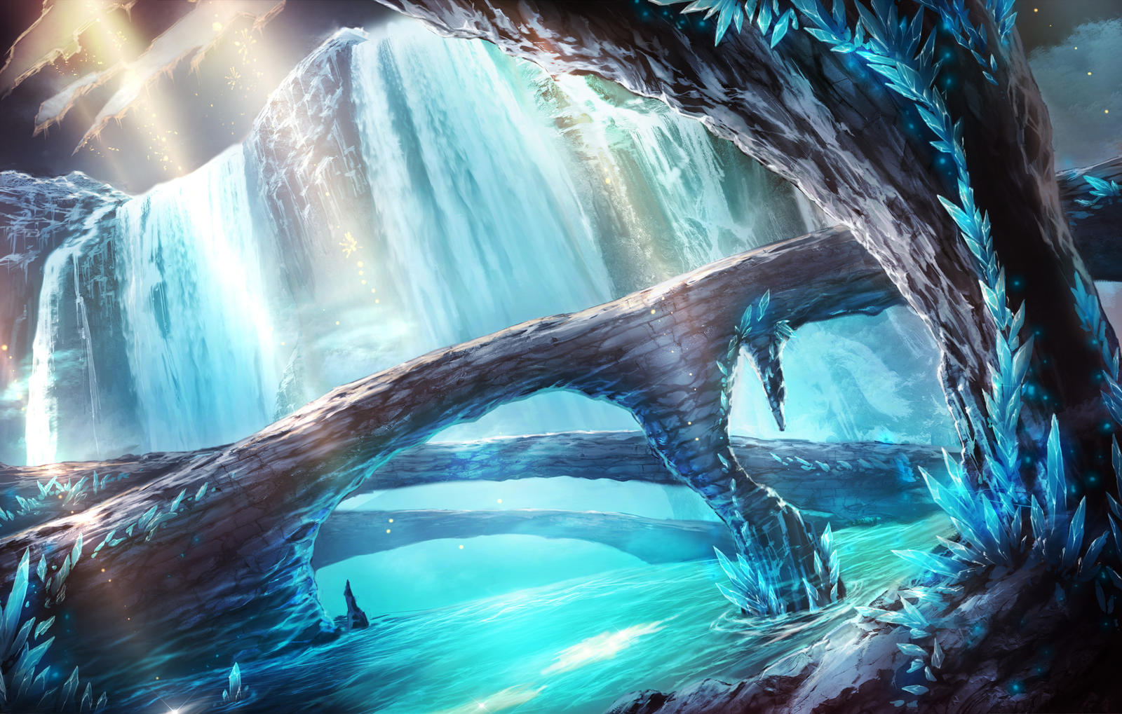 Crystal cave by Rai-kitagami on DeviantArt