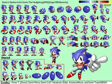 Sonic 1-styled sprites - Promotional Movie figures by PacManfan64 on  DeviantArt