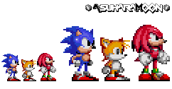 Sonic The Hedgehog (1991) - Sonic's Sprites by AsuharaMoon on DeviantArt