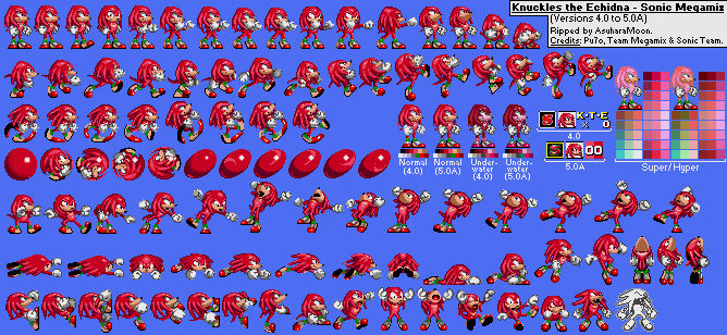 Mighty the Armadillo (Sonic Megamix) Sprite Sheet by AsuharaMoon