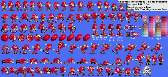 Sonic & Knuckles Sprite Sheets – Sega Genesis - Sonic Galaxy.net