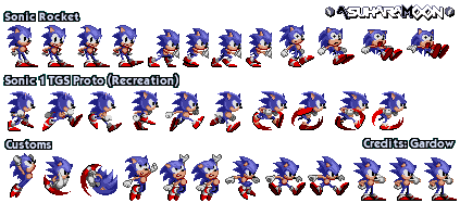 Custom Sonic Sprites Sheet - Sonic 1 Styled by AsuharaMoon on DeviantArt