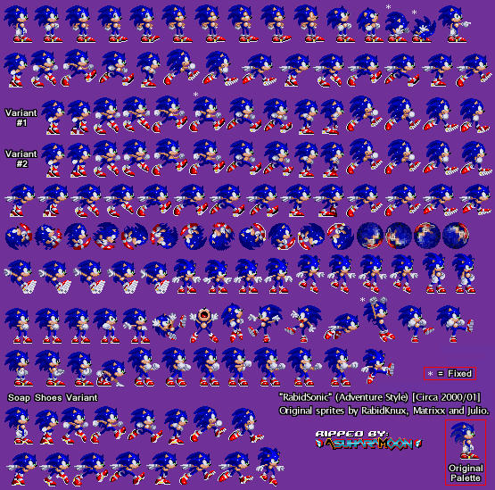 [Archive] RabidSonic - custom sprites (c.2000-01') by AsuharaMoon on ...