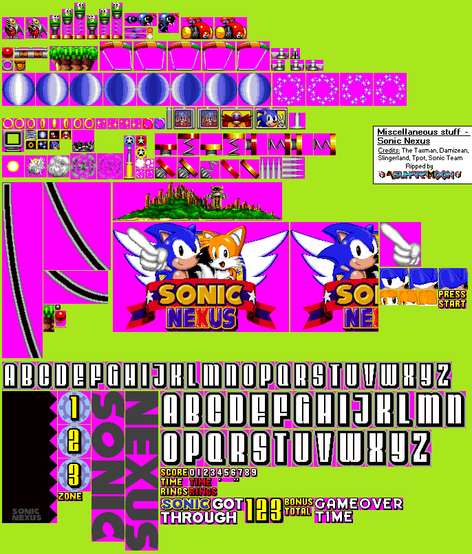 Sonic Classic Heroes title screen by SonicDash57 on DeviantArt