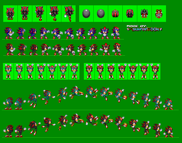 Custom Sonic Sprites Sheet - Sonic 1 Styled by AsuharaMoon on DeviantArt