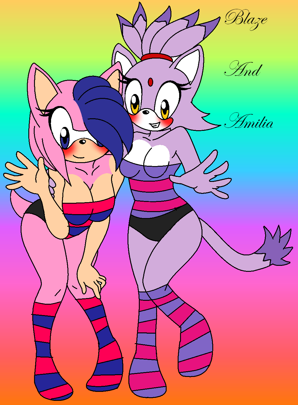 Amilia And Blaze(Stockings)