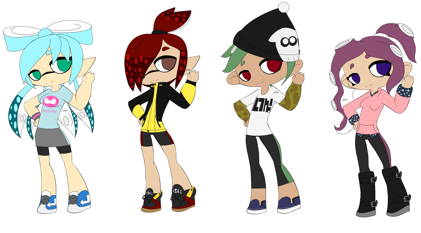 :2 Squids, 2 Octos :