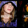 Uffie before and after...