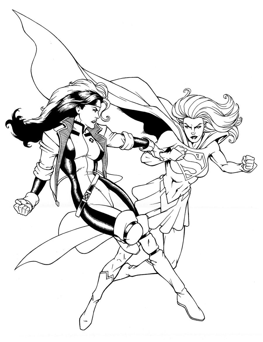 Rogue Vs Supergirl